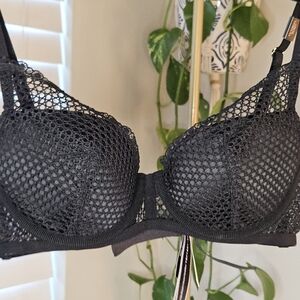 Victoria's Secret Black Mesh Bra